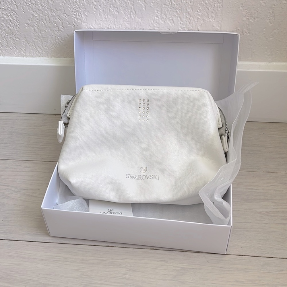 Swarovski cosmetics bag with Crystal